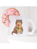 Mr. & Mrs. Panda Kaffeetasse Otter Blumenstrauß ohne Spruch in Transparent