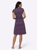 Sieh an! Sommerkleid in violett-marine-bedruckt