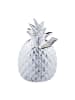 relaxdays 4x Spardose "Ananas" in Silber