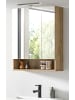 Inn.Furn Spiegelschrank Eiche Evoke 60 x 74 cm, Badezimmer Schrank 3-türig