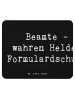 Mr. & Mrs. Panda Mouse Pad Spruch Beamtin Heldin mit Spruch in Schwarz