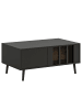 home24 home24 Couchtisch in Schwarz & Artisan Eiche Dekor in Eiche / Schwarz