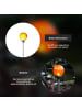 STAR Trading Großer LED Solar-Poller ,Roma, Edelstahl, Lichtsensor, Bernstein-Opti