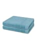 Ross 2 X Duschtuch im Set Rubin in Aquamarin