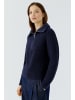 Oui Troyer-Pullover aus Baumwollmischung in Dark Blue