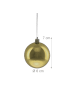 relaxdays 100 x Weihnachtskugeln Set in Gold