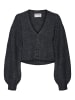 Vero Moda Strickjacke in Dark Grey Melange