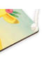 Mr. & Mrs. Panda Schild Giraffe Blumenkranz Design mit Spruch in Weiß