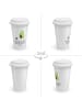 Mr. & Mrs. Panda To Go Becher Avocado Tanzen mit Spruch in Weiß