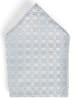 WILVORST Herren Fliege und Einstecktuch in silber hellblau - 0001