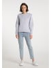 myMo Damen Sweater in Hellgrau Melange