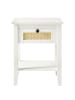 home24 Nachttisch Belleria in Weiß