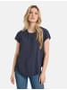 TAIFUN Bluse Kurzarm in Dark Lake Blue