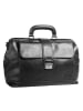 X-ZONE Reisetasche echt Leder in schwarz