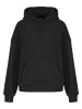 Urban Classics Urban Classics Ladies Jacquard Velvet Oversized Hoodie in black