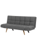 Beliani 3-Sitzer Sofa INGARO in Grau/Braun - (W) 182 x (H) 86 x (L) 79 cm