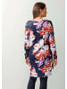 Alba Moda Longbluse mit floralem Print in marine