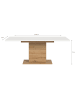 ebuy24 Esstisch Motion Weiß 150 x 90 cm