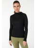 super.natural Merino Hoodie in schwarz