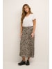Kaffe Rock KAvilia A-shape in Chalk / Sand / Black Leo Print