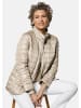 GOLDNER Kurzgröße:  Leichte Steppjacke mit Kapuze, 71cm in beige