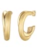 Yokoamii Creolen aus Messing in gelbgold