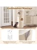 COSTWAY Kratztonne 4 Ebenen 113 cm hoch in Beige