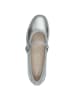 Tamaris WIDE FIT Ballerina in SILVER