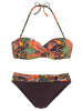 Vivance by Lascana Bügel-Bandeau-Bikini in braun-bedruckt