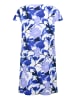 Betty Barclay Stufenkleid kurzarm in Weiß/Blau