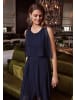 Vera Mont Chiffonkleid ohne Arm in dunkelblau