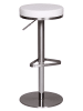 FineBuy Barstuhl in Weiß / Kunstleder / 38x38x38