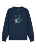 wat? Apparel Sweatshirt Graffiti Astronaut in Dunkelblau