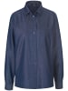 PETER HAHN Jeansbluse Cotton in dunkelblau