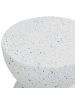 Beliani Beistelltisch CAORIA in Weiß/Blau - (W) 40 x (H) 46 x (L) 40 cm