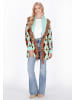 IZIA Women Cardigan in turquoise multicolor