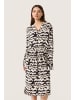 Soaked in Luxury Kleid SLZaya Relaxed fit in Whitecap Gray Zig Zag