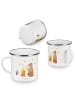 Mr. & Mrs. Panda Tasse Bär & Marienkäfer Lagerfeuer ohne Spruch in Weiß