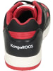 Kangaroos Sneakers Low in jet black/rouge