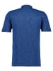Ragman Softknit-Polo Flammdesign in Blau