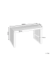 Beliani Gartentisch BELLANO in Braun - (W) 120 x (H) 70 x (L) 70 cm