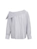 palpito Women Blouse in Black Stripes