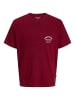 JACK & JONES PLUS T-shirt in Tibetan Red