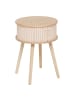 Atmosphera Créateur d'intérieur Nachttisch NYSOS mit 2 Türen in Beige, Ø 40 cm