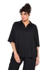 Ulla Popken Hemdbluse in schwarz