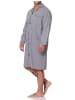 NORMANN Langarm Nachthemd gewebt - 88880 in dunkelgrau