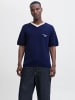 Jack & Jones Gestricktes T-Shirt in Ocean Cavern