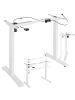 tectake Schreibtischgestell elektrisch höhenverstellbar 85-129x65x71-121cm