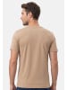 Ragman Unterhemd / Shirt Kurzarm Basic in Schwarz / beige