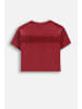 Coccodrillo Baumwoll-t-shirt mit kurzen Ärmeln in dunkelrot